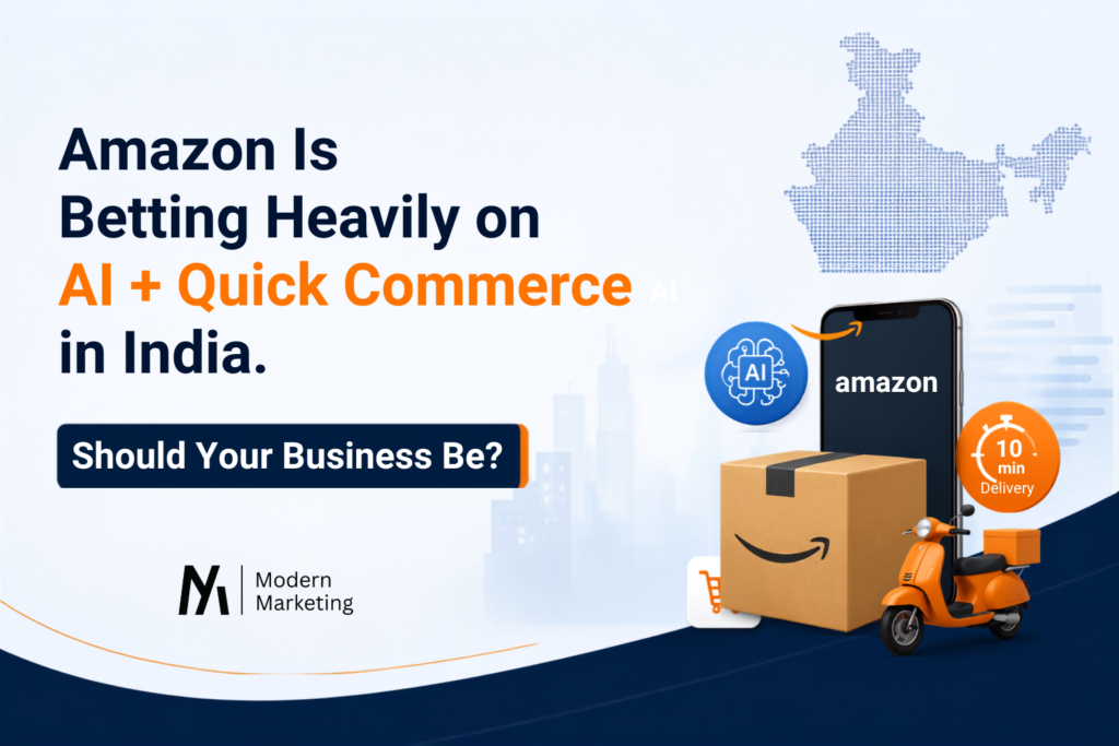 Amazon's AI and Quick Commerce strategy in India explained by an e-commerce expert in Noida