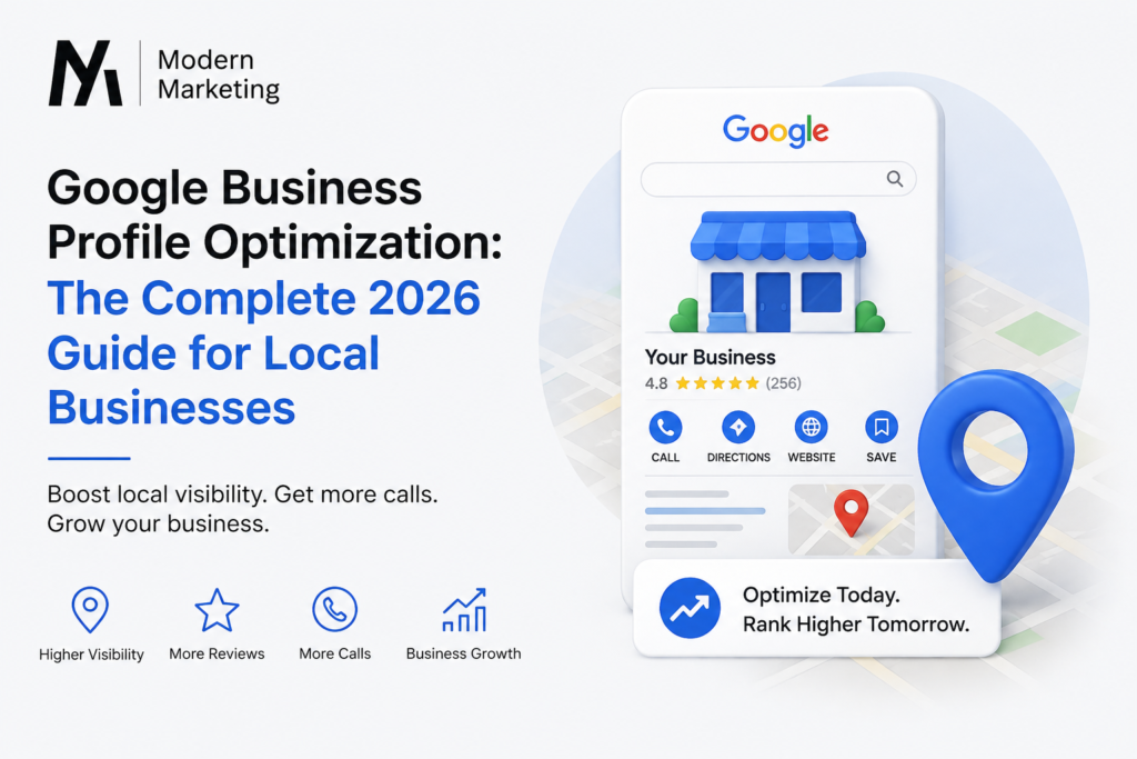 Google Business Profile optimization guide for local businesses in 2026